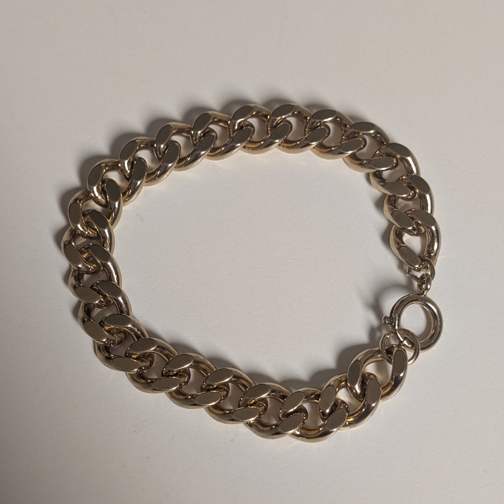 Vintage Sarah Coventry Gold Tone Chunky Bracelet *Heavy*